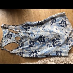 Green Ford floral silk top